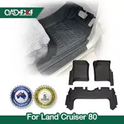 Car Floor Mats for Toyota LandCruiser 80 Series Door Sill Covered Floor Liners