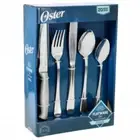 Oster Macmillan 20 Piece Stainless Steel Flatware Set With Steak Knives