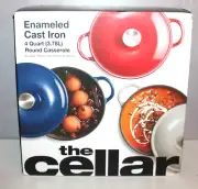 The cellar enameled cast iron 4-qt. round casserole, 10016760300