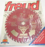 Circular Saw Blade Freud 7 1/4 40 Tooth Carbide Tip 5/8 Bore Teflon Coated