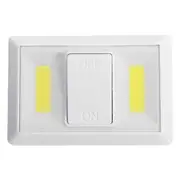 2Pcs Battery Operated Wireless COB LED Night Light Super Bright Switch Lamp for Cabinet Closet Garage
