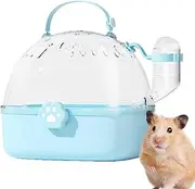 Parrot Carrier, Bird Parakeet Carriers, 7.24x6.42x6.69 inches, Transparent Panoramic Travel, Lightweight Portable Design, Parrot Cage for Outdoor Trips and Vet Visits, Multicolor