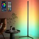 Uocub RGB Floor Lamp, LED Corner Floor Lamp with APP Remote Control,Black Sta...