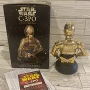 Star Wars C-3PO Gold Plated Gentle Giant Mini Bust #1853/8000 Resin Statue 2004