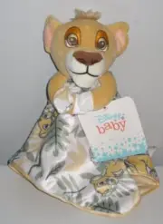 Disney Baby LION KING Simba Jungle Leaves Security Blanket Baby Lovey Plush Toy