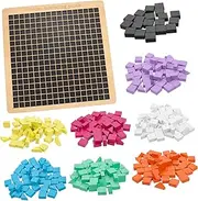 KONTONTY Educational Boys and Girls Puzzle Wooden Mosaic Block Toy for Creativity and Imagination