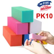 10 pcs Nail Sanding Block Buffer Acrylic Manicure Care Files Art Surface Sponge