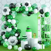 100Pcs Soccer Birthday Party Decoration Balloon Garland Arch Set Sports Theme Party Soccer Party Birthday Party Decoration