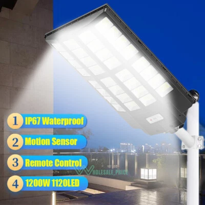 1200W Luz Led Luces Solar Lamp Para Exterior Lampara Jardin Patio Focos De Calle