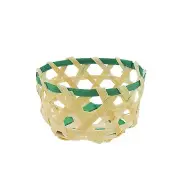 BambooMN Brand - 2" Decorative Mini Bamboo Woven Basket 30/ 100/ 1000 count lots