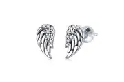 SOLID Sterling Silver Sweet Angel Wing Stud Earrings - AVILIA Designs Pandora Compatible
