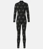 [Perfect Moment] Perfect Moment Floro knitted wool-blend jumpsuit AU 12 black