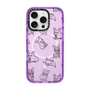 iPhone 16 Pro Impact Case MagSafe Compatible Pardon My Frenchie - Black