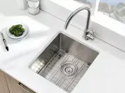 Stainless Steel Undermount Bar Sink, 15 x 17 Inches Small Wet Bar Sink Underm...