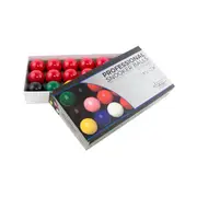 Formula Sports Profesional Pool Balls 1 7/8" Set 10 Red/6 Colour /1 White