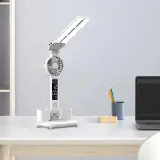 LED Desk Lamp with Fan Touch Control 3 Lighting Modes Multifunctional Foldable