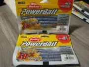 2 Packs Berkley 5.25" General Stick Worm Soft Fishing PowerBait Blue Pearl Black