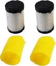 Air Filters Replace for Briggs & Stratton 796031 (591334 or 594201) Plus 797704 Foam Pre-cleaner (Pack of 2)