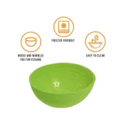 LickiMat Wobble Slow Feeder Boredom Buster Dog Food Bowl - Green
