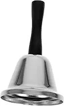 Stainless Steel Hand Bell Loud Dinner Bell for Classroom Restaurant Hotel Versatile Service Bell with Crisp Sound Steel Design for Communication