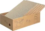 Cozioz Large Cat Scratcher Cardboard Box - 5 Pack, Indoor Cat Scratching Pad for Kittens and Cats, Easy-to-Scratch Cat Scratch Pad Board