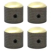 4Pcs Metal Dome Knobs Volume Tone Guitar Speed Control Knobs& Allen Screw bronze