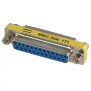 DB25 Female to DB 25 Female Mini Gender Changer Coupler 25pin D-SUB F/F