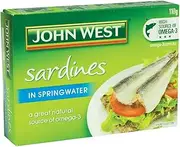John West Wild Scottish Sardines In Spring Water 20 x 110 g