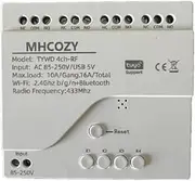 [MHCOZY] 4 Channel Smart WiFi Wireless Dry Contact Relay Switch Module USB 5V AC 85-250V, Tuya Smart Life App Remote Control, Compatible with Alexa Google Home