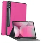 Galaxy Tab S10 Plus/S9 Plus/S9 FE Plus Case with S Pen Holder- Hot Pink