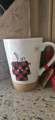 Rae Dunn Snoopy Tis The Season Coffee Mug Peanuts Christmas Coffee Cup