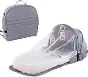 Backpack Cribs,Portable Baby Bed, Foldable Baby Cot,Detachable Crib, Lightweight Travel Pod,Infant Mosquito net Bed, for Babies Aged 0-2 Years