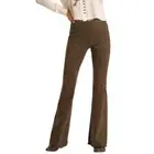 NWT Rock & Roll Denim Ladies Bargain Bell High Rise Flare Leopard Print Pants
