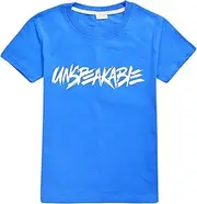 [HERSE] Unspeakable UnspeakableGaming Kids Unisex T-Shirt 100% Cotton (12, Blue)
