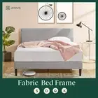 Queen Bed Frame King Double Single Size Fabric Platform Base - Zinus Nelly