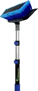 EVERSPROUT 1.5-to-3.5 Foot Scrub Brush (10 Foot Reach) | Built-in Rubber Bumper | Lightweight Extension Pole Handle | Soft Bristles wash Car, RV, Boat, Solar Panel, Deck, Floor | No Scratch Brush