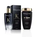 KERASTASE卡詩 黑鑽極萃逆時全面修護組(玫瑰香氛露100ML +髮浴250ML)