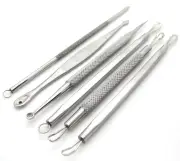 COMEDONE BLACKHEAD TOOL ACNE BLEMISH REMOVER/EXTRACTOR TOOL KIT OF 6