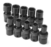 SK Hand Tools 33351 - 10 Piece 3/8" Drive Metric Swivel Impact Socket Set