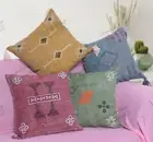 4 Sets Home Decor Cushion Covers Pillow Pure Linen Sofa Covers for Living Room