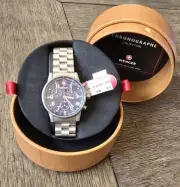Wenger Swiss Military Men`s Watch 7072X Commando Chronograph Blue Dail Luminous