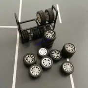 Tire Models Railway Scenery Layout 1:64 Tire Rack Storage Tires Model