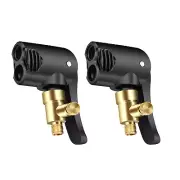 2PCS/Set 2-in-1 Deflateable Air Chuck Tool Fit For Schrader and Presta Valves