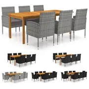 Dining Set Patio Table and Chair Furniture Multi Colours 7/9 Piece vidaXL