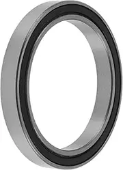X AUTOHAUX 6812DD Deep Groove Ball Bearings 2.36"x3.07"x0.39" P4 Double Rubber Seal Lubricated Bearings Car Scooter Skateboard Wheel Universal Silver Tone Black