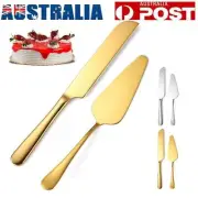 Elegant Cake Knife and Server Set Cake Cutting Set for Wedding Stainless Steel