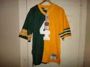 Brett Favre1996 Mitchell & Ness GB Packers Men's Throwback Split Legacy Jersey