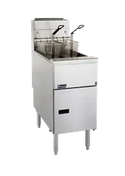Pitco Gas Fryer 2 Fry Baskets, 9'' Legs , Lid, 40 Kg's P/H , 23 Lt Oil Capacity SG14S