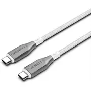 Cygnett Armoured USB-C to USB-C Cable 1M (White)