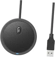 ULDIGI 1Pc Condenser Microphone Set with Stand Spray Net and Audio Cable for Recording Podcasting and Gaming Black
